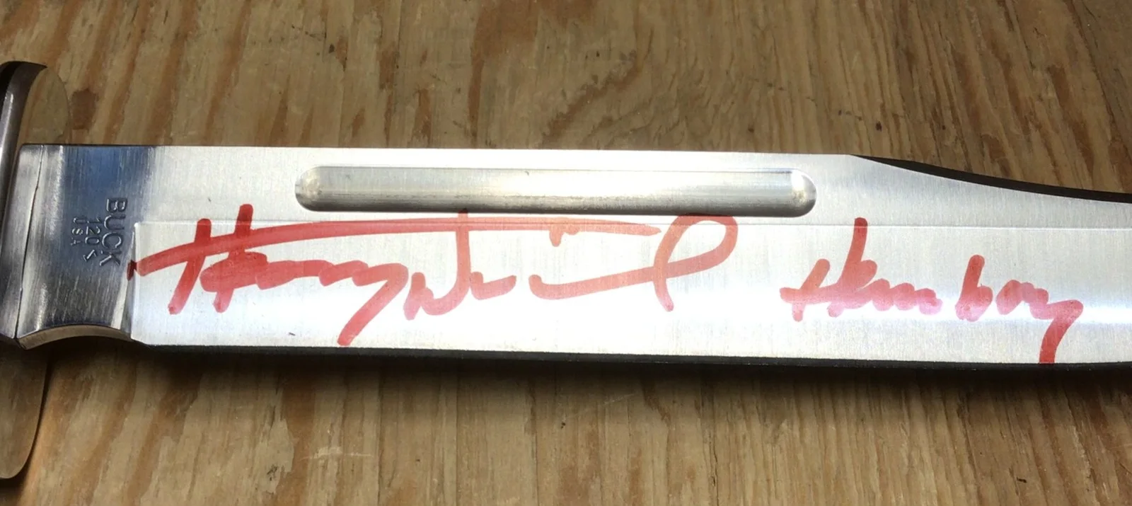 Henry Winkler — Henry Winkler Autographed Signed Buck 120 Knife Scream Ghostface Himbry Beckett, изображение 4
