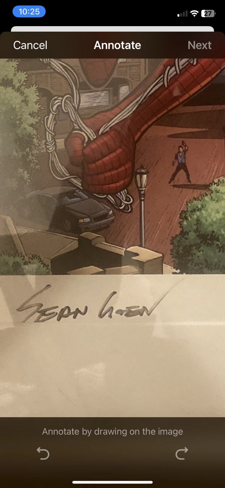 🔥 Sean Chen Signed Spider-Man Print BAS LOA Marvel Artist Auto No Reserve” 🔥, image 2