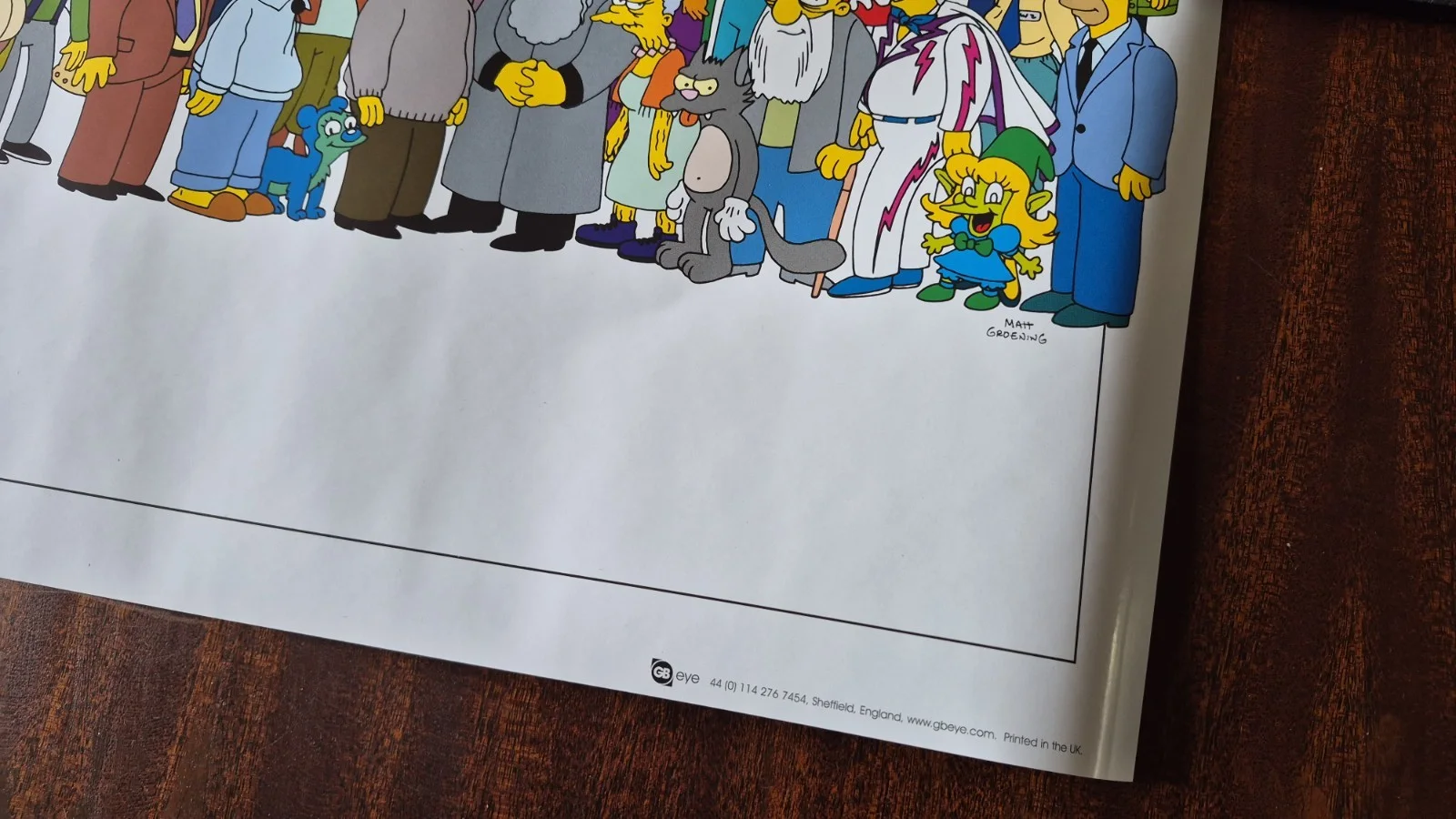 The Simpsons Characters Poster 2001 Height 25.5" Width 35.5" GB EYE, image 4
