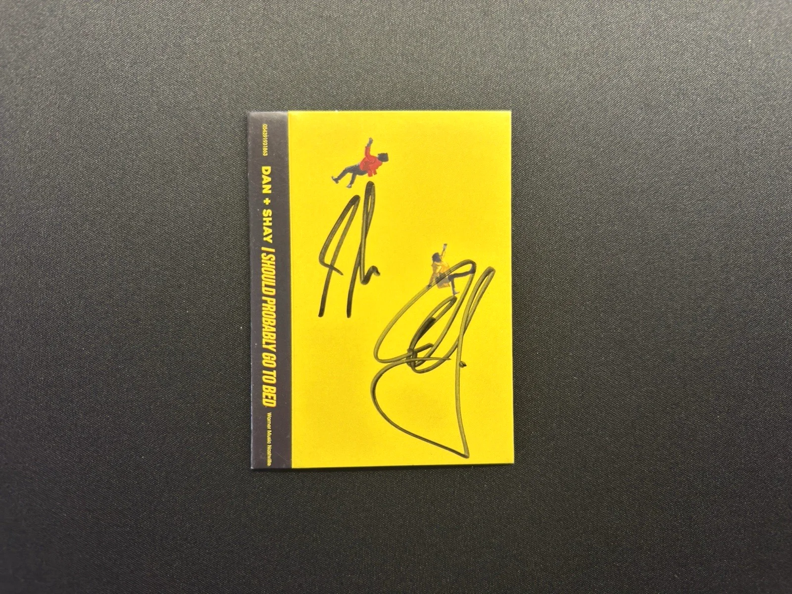 DAN + SHAY Signed Autograph "I Should Probably go to Bed" Cassette Cover auto, image 2