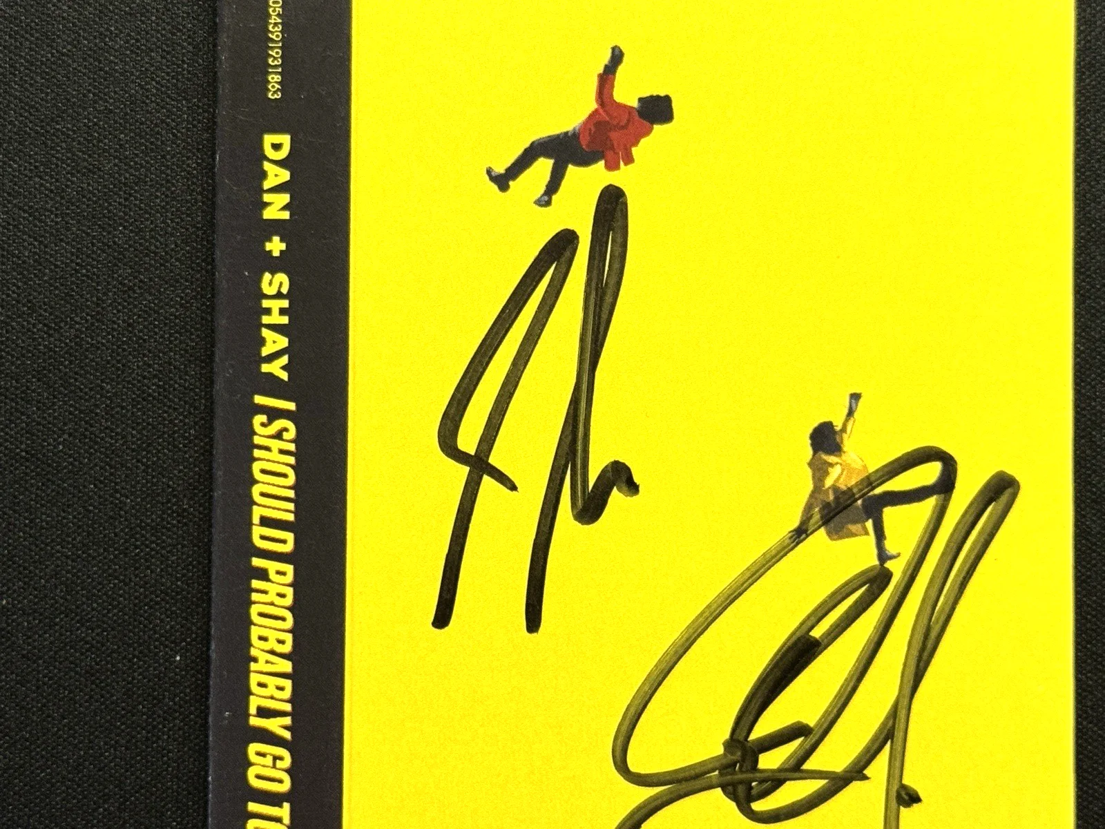 DAN + SHAY Signed Autograph "I Should Probably go to Bed" Cassette Cover auto, image 4
