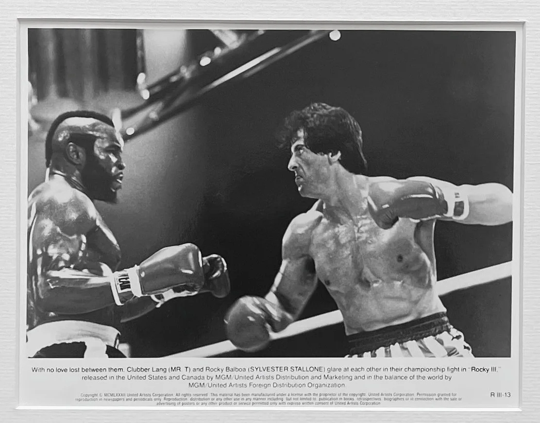 Rocky III Photo Original 8X10 Inch B&W Press Publicity Still: Framed, image 3
