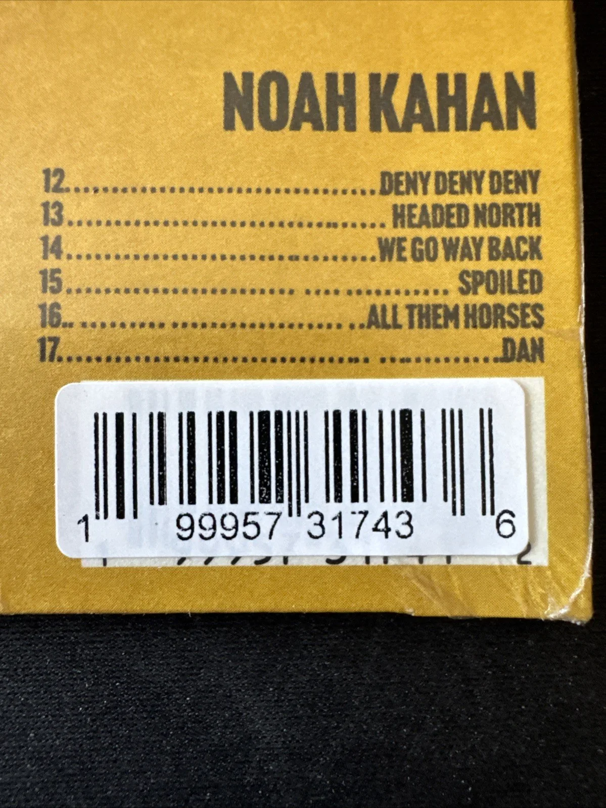 NOAH KAHAN AUTOGRAPHED THE GREAT DIVIDE SIGNED ART CARD IN NEW SEALED CD 2026, изображение 3
