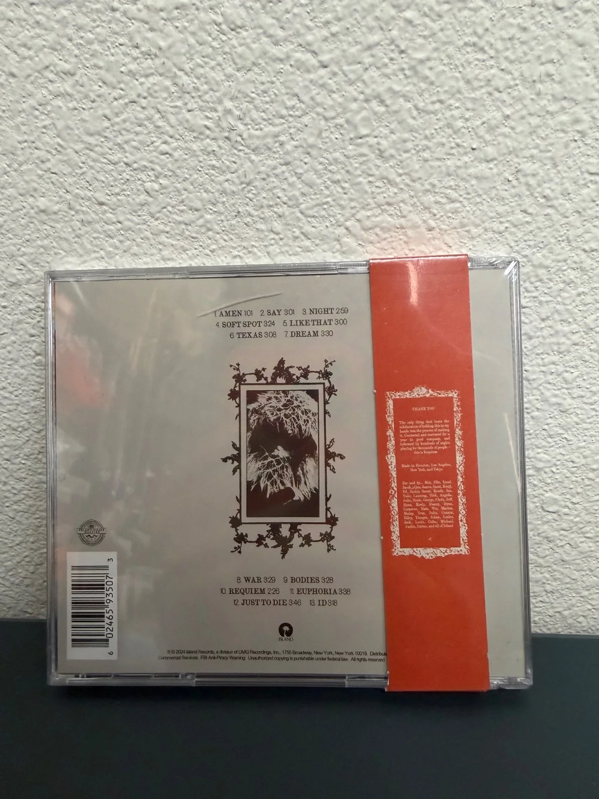 Keshi Requiem CD Autographed Signed NEW Sealed Minor Scratches, image 3
