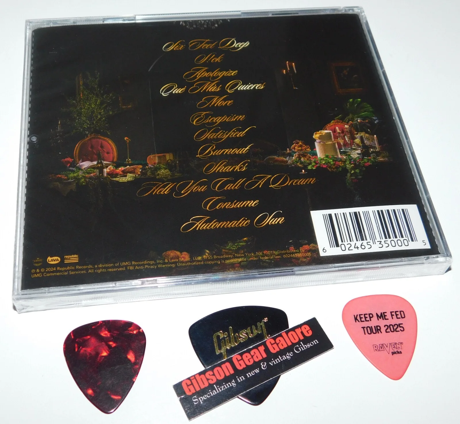 The Warning Band Keep Me Fed Signed CD Pau Guitar Pick Dany Paulina Daniela Pick, image 3