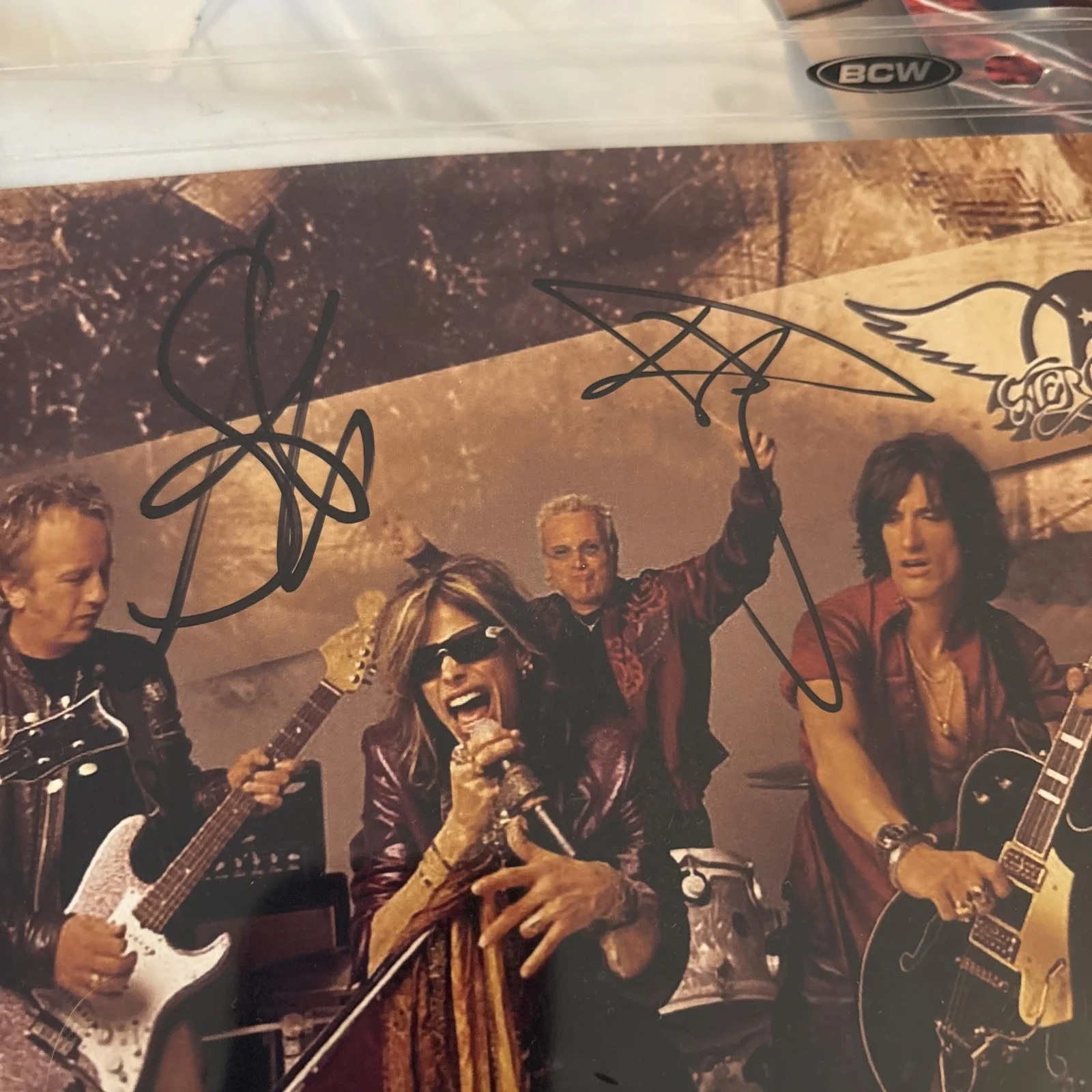 Steven Tyler and Tom Hamilton Signed Aerosmith 8x10 photo Autographed, изображение 2