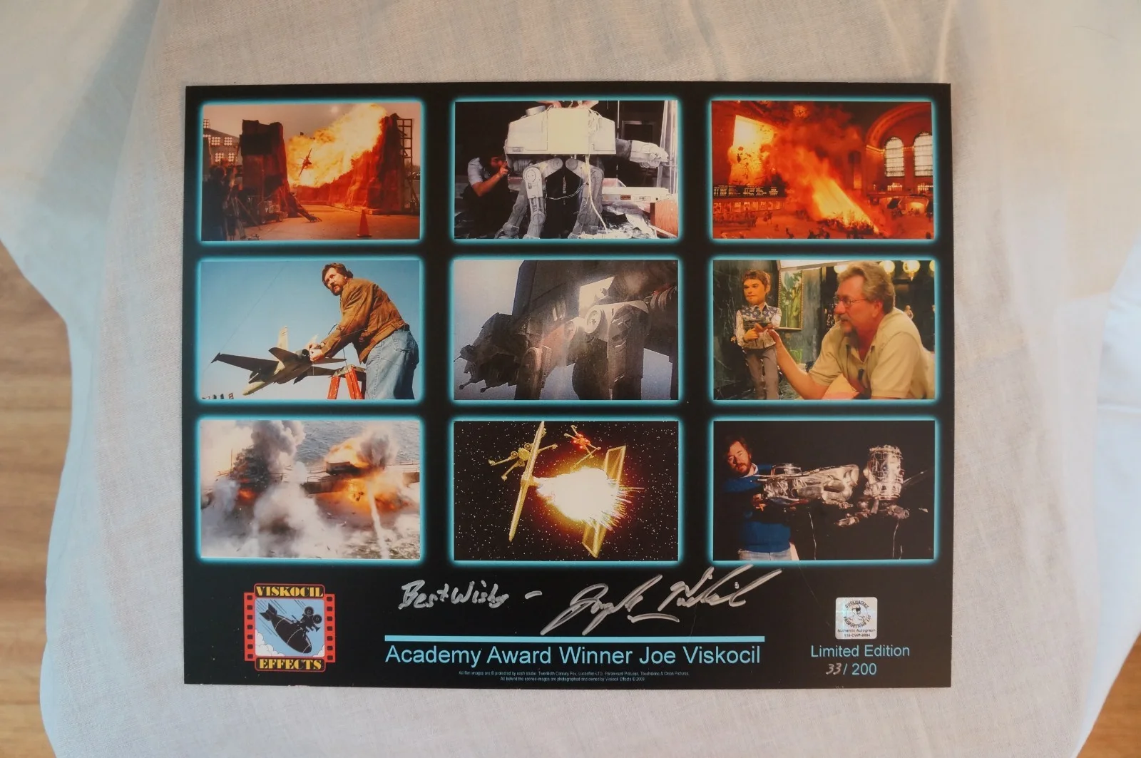 JOSEPH JOE VISKOCIL SIGNED AUTOGRAPHED 11x14 PHOTO VFX ILM STAR WARS, image 2