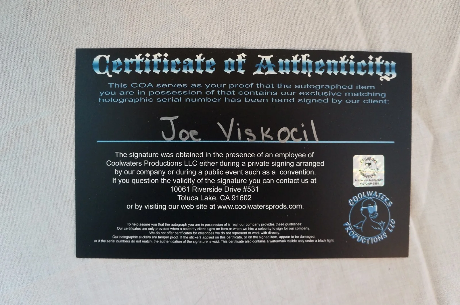 JOSEPH JOE VISKOCIL SIGNED AUTOGRAPHED 11x14 PHOTO VFX ILM STAR WARS, image 4