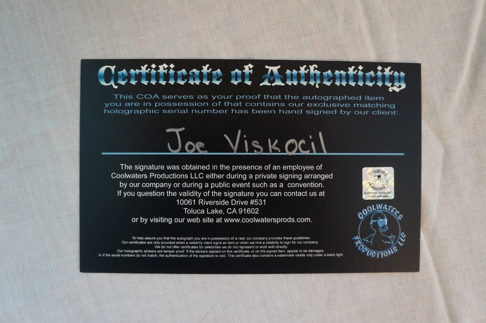 JOSEPH JOE VISKOCIL SIGNED AUTOGRAPHED 11x14 PHOTO VFX ILM STAR WARS, image 5