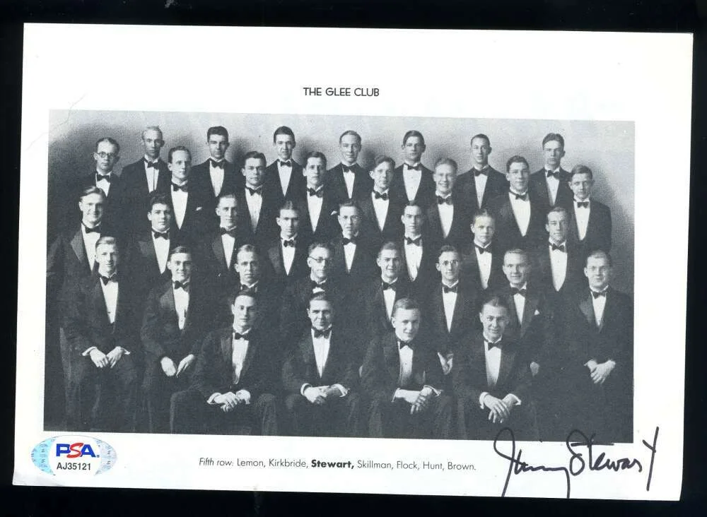 James Jimmy Stewart — James Jimmy Stewart PSA DNA Coa Hand Signed 5x7 Photo Autograph