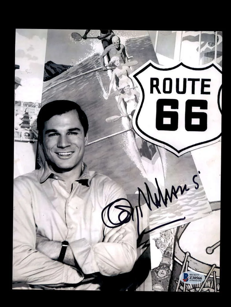 George Maharis — George Maharis BAS Beckett Coa Signed 8x10 Route 66 Photo Autograph