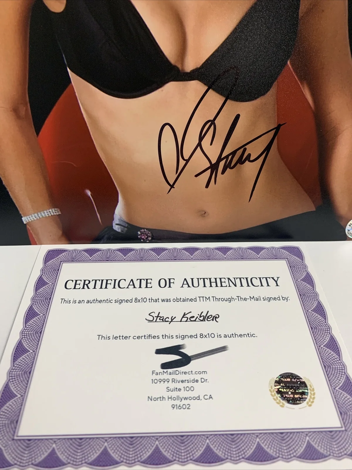 Stacy Keibler — Stacy Keibler (WWE Diva) signed Autographed 8x10 glossy photo - AUTO with COA, image 2