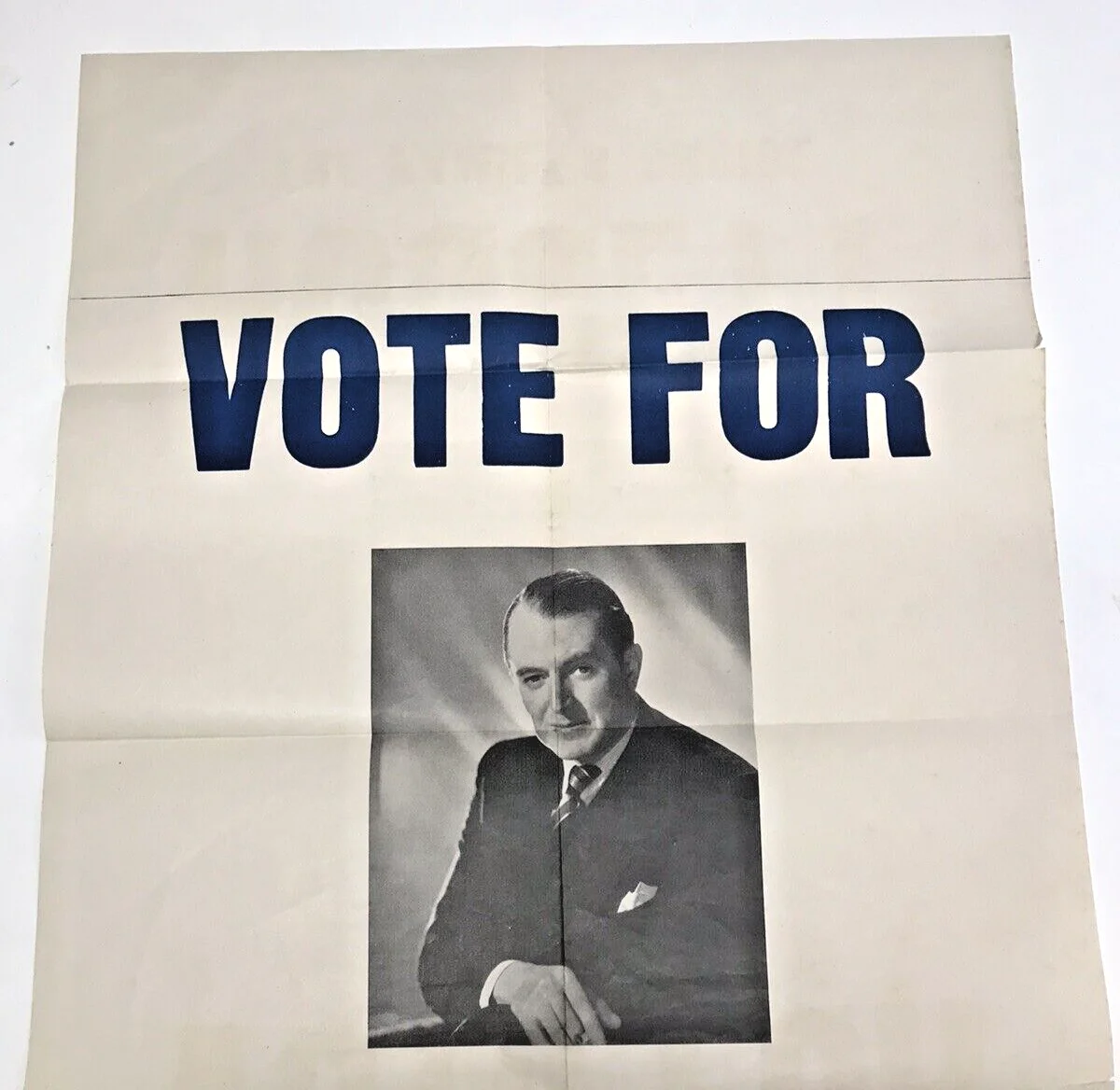 Vote For Huggett Movie Film Prop Poster Jack Warner 1949, изображение 2