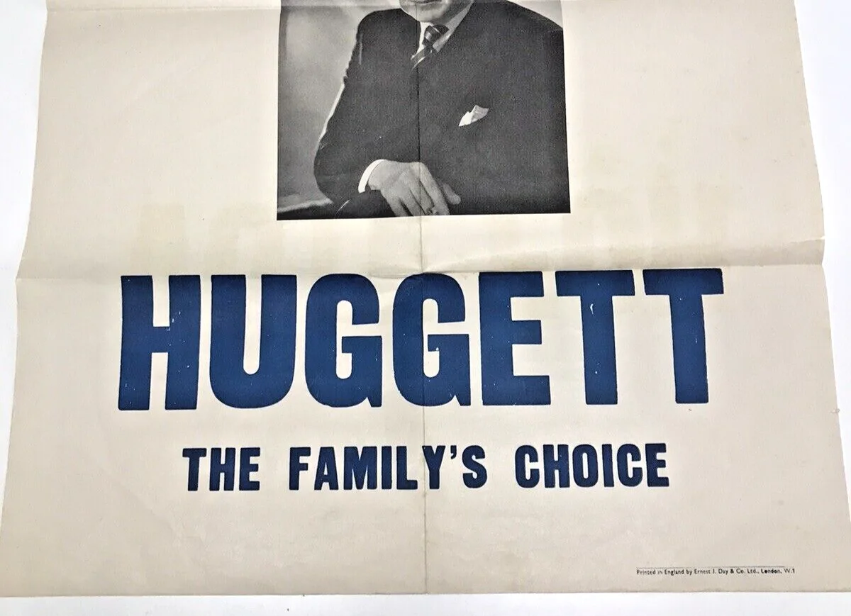 Vote For Huggett Movie Film Prop Poster Jack Warner 1949, изображение 3