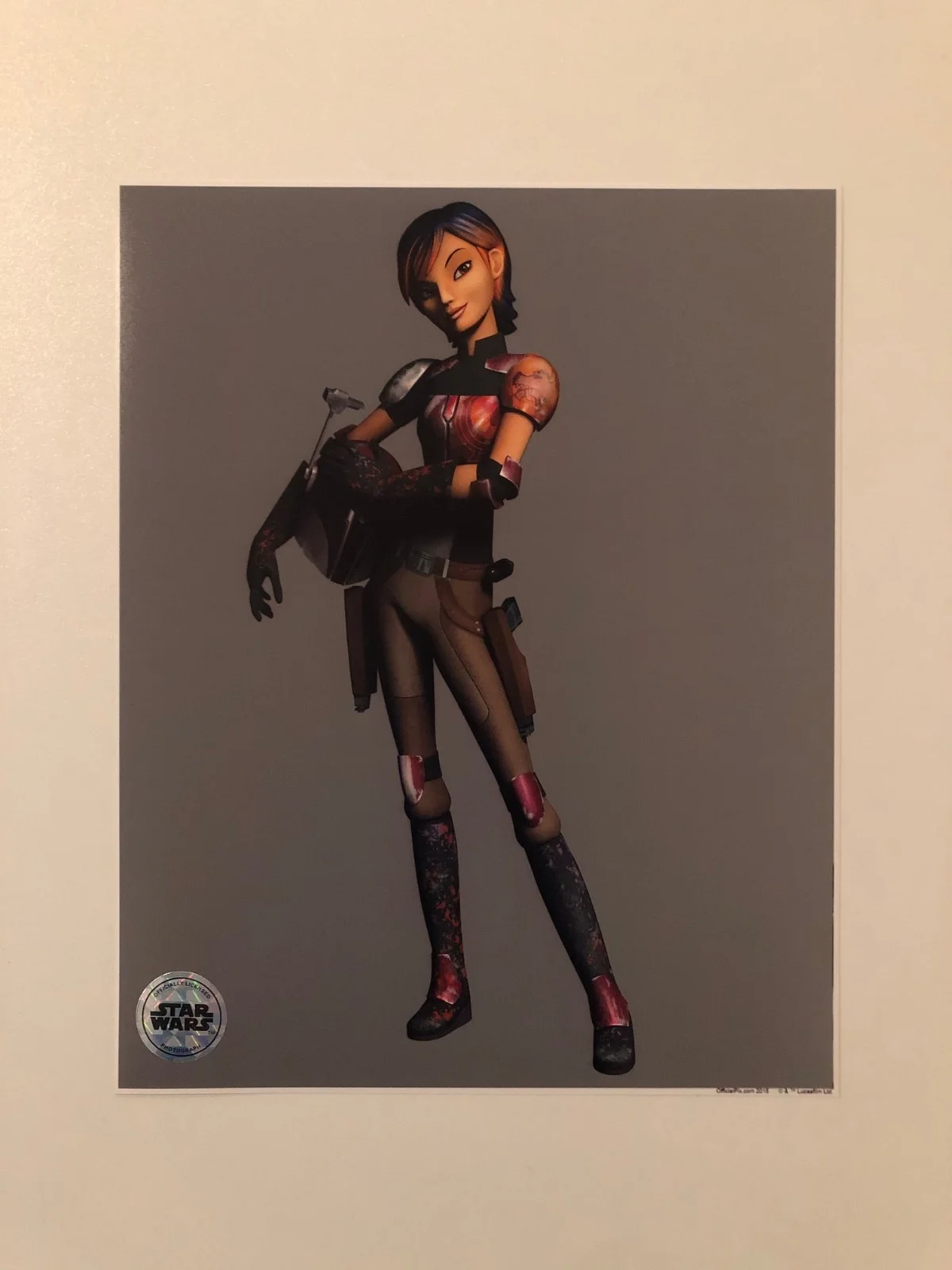 Star Wars Rebels OPX Official Pix 8x10 SABINE WREN Photograph Blank Unsigned, изображение 2