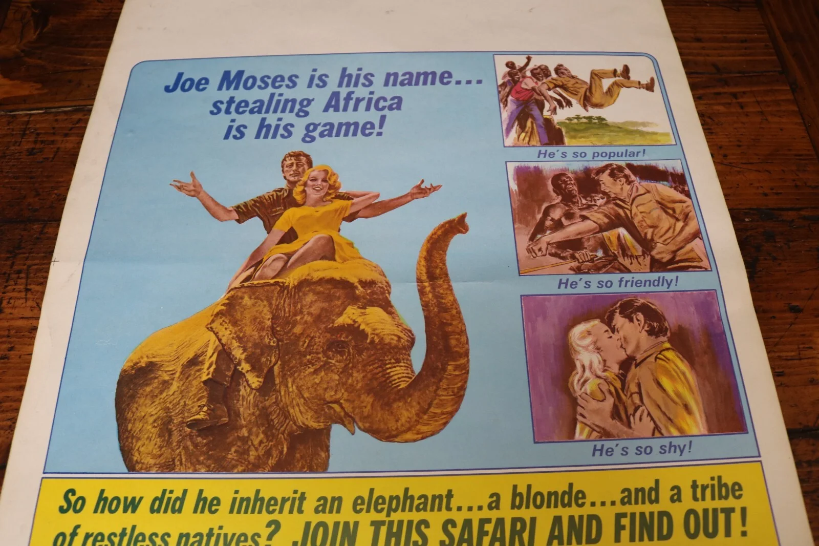 MISTER MOSES Movie Poster Original Vintage 1965 Robert Mitchum United Artists, изображение 2