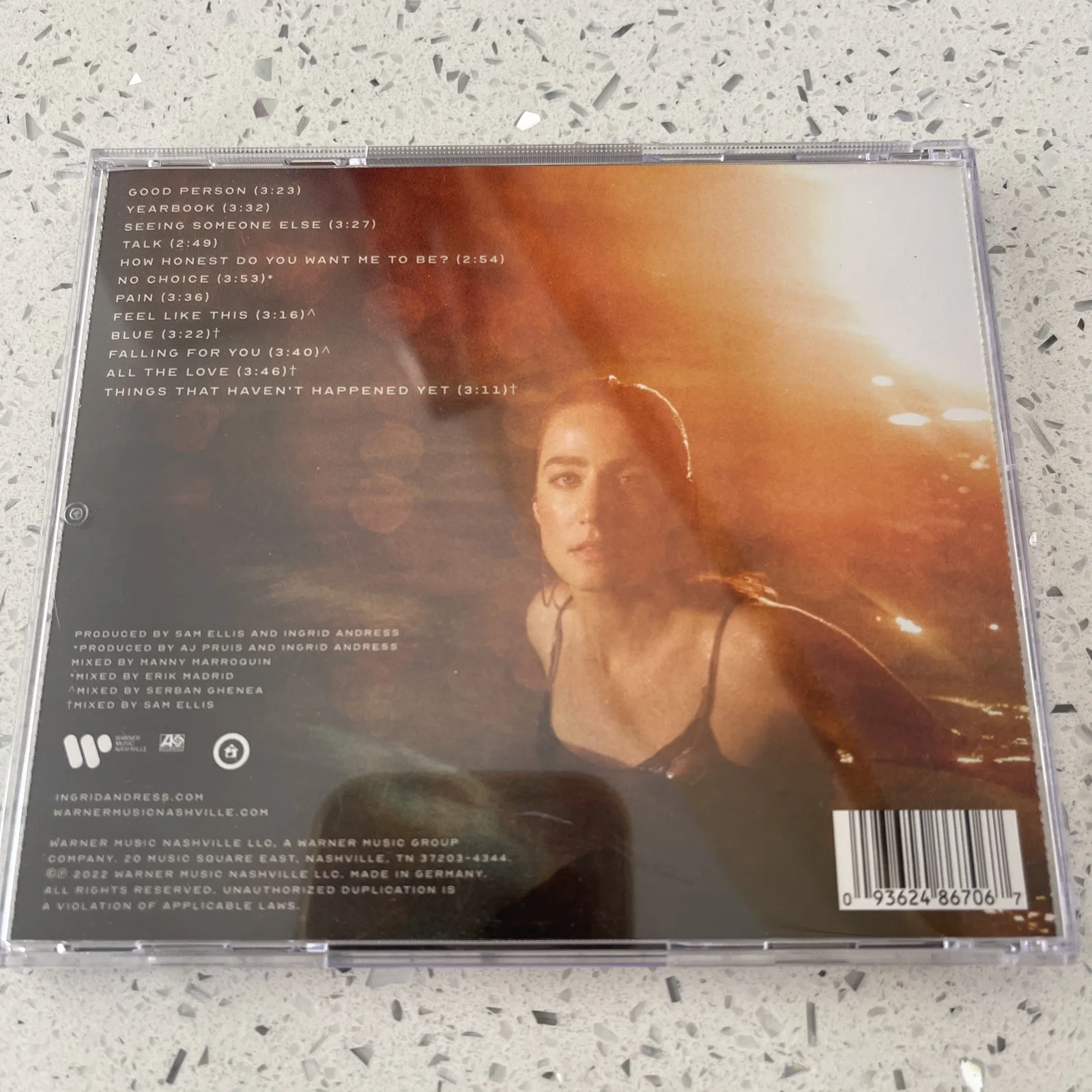 INGRID ANDRES signed (GOOD PERSON) Cd Cover autographed, image 2
