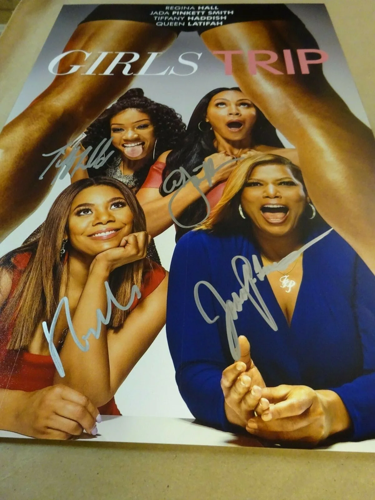 Regina Hall, Jada Pinkett Smith, Queen Latifah — Signed Girls Trip Autographed By 4 12"x18" Photo Beckett COA LOA, image 3