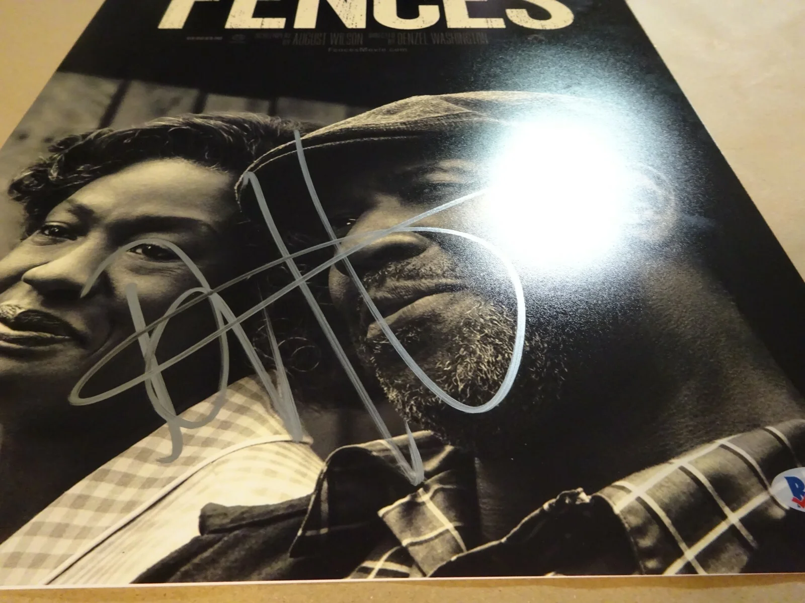 Denzel Washington — Signed Denzel Washington Autographed Fences 12"x18" Photo Beckett BAS COA, image 4