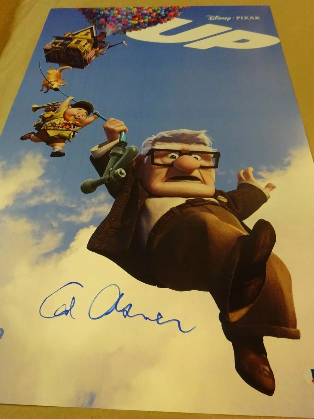 Ed Asner — Signed ED ASNER Autographed DISNEY PIXAR UP 11"x17" Photo BECKETT BAS COA, изображение 3