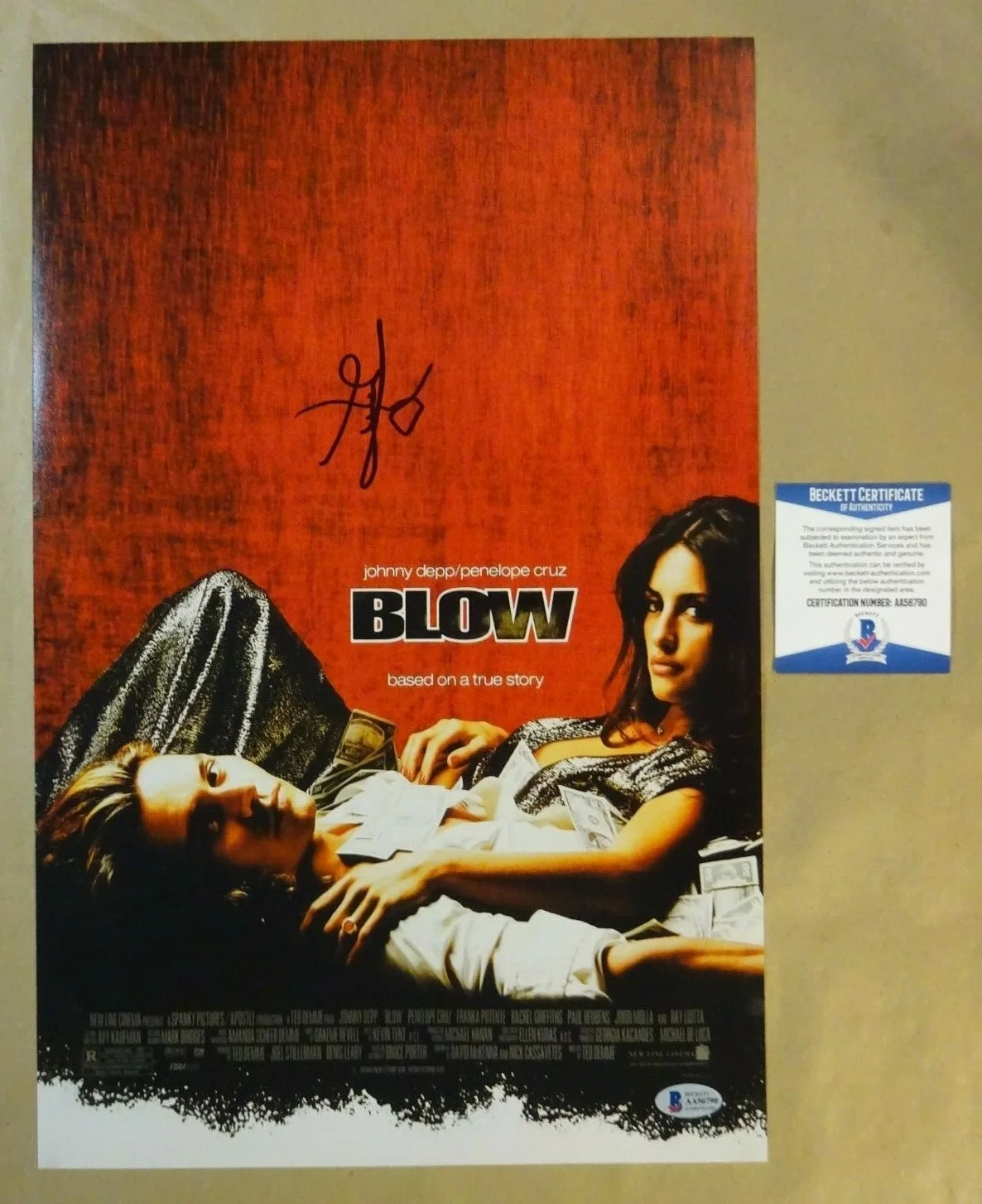 George Jung — Signed GEORGE JUNG Autographed BLOW (Inspiration) Photo 11"x17" BECKETT BAS COA