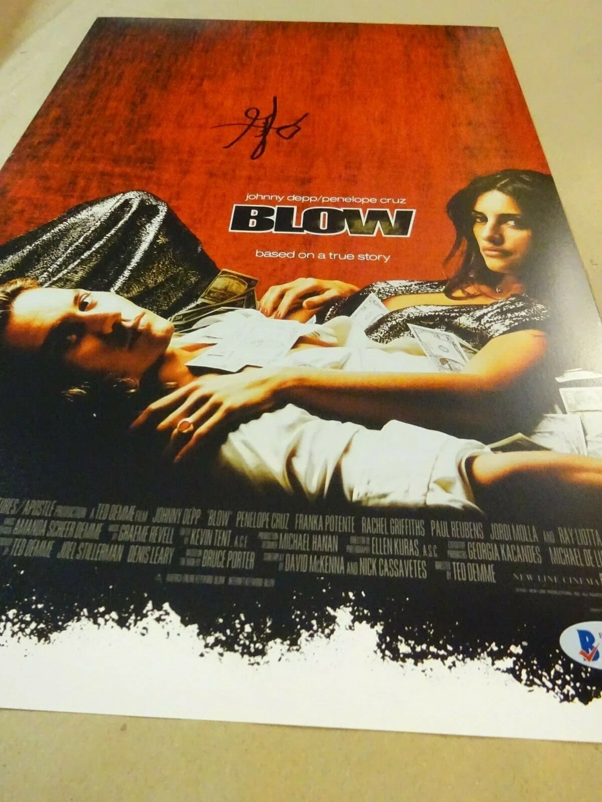 George Jung — Signed GEORGE JUNG Autographed BLOW (Inspiration) Photo 11"x17" BECKETT BAS COA, image 3