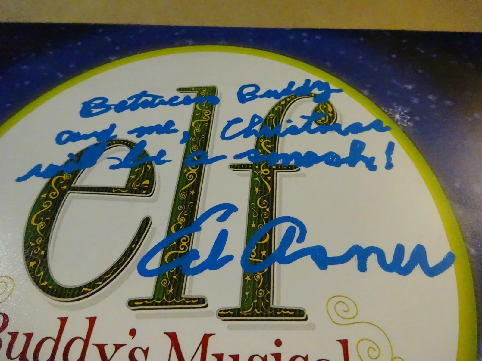 Ed Asner — Signed ED ASNER - ELF Buddy's Musical Christmas 11"x17" Photo BECKETT BAS COA, изображение 5
