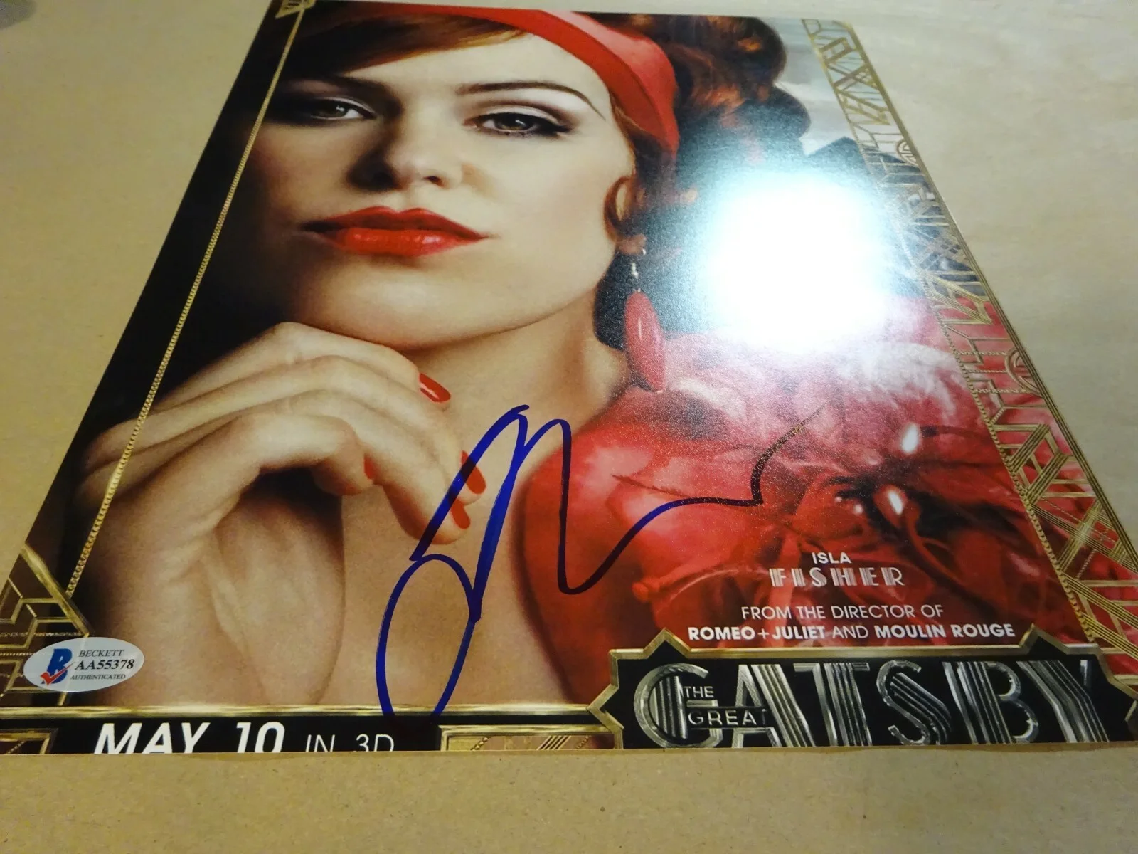 Isla Fisher — Signed ISLA FISHER Autographed The Great Gatsby 11X14 Photo BECKETT BAS COA, изображение 5