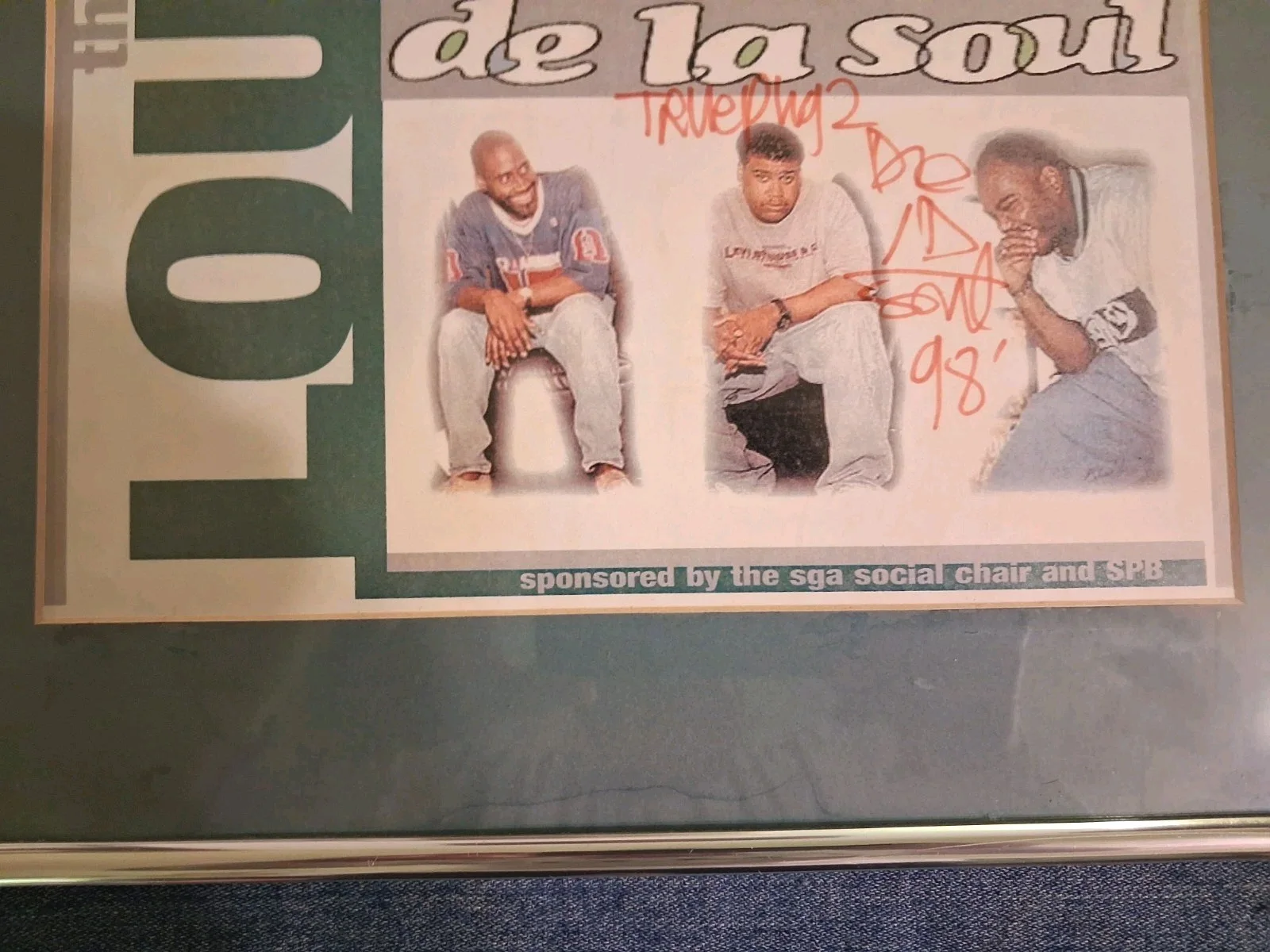 DE LA SOUL AUTOGRAPHED POSTER 1998 ALL 3* STAKES IS HIGH WOW! RARE! RAP HIP HOP, изображение 4