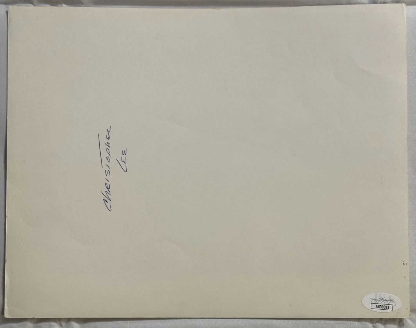Christopher Lee — JSA autographed CHRISTOPHER LEE signed "THE HANDS OF ORLAC" Promo Photo DRACULA, изображение 4