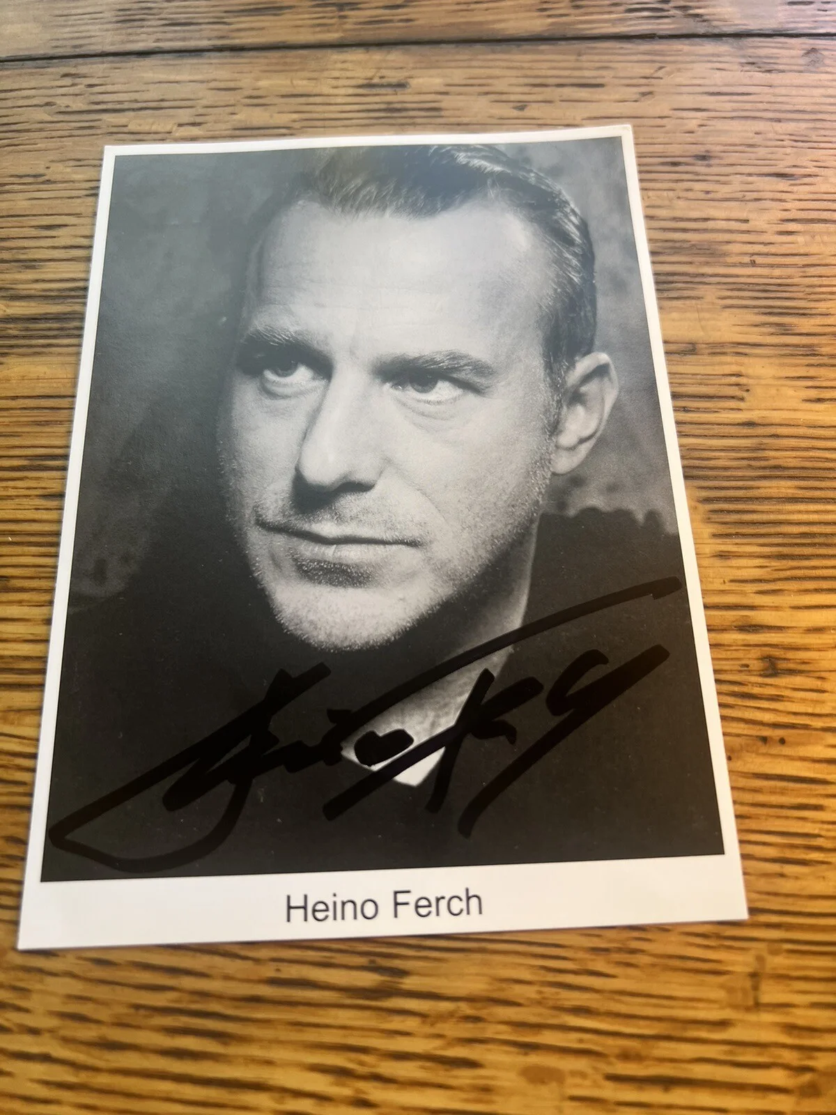 Heino Ferch (Downfall) - Signed / Autographed 4x6 Fan Card, image 2