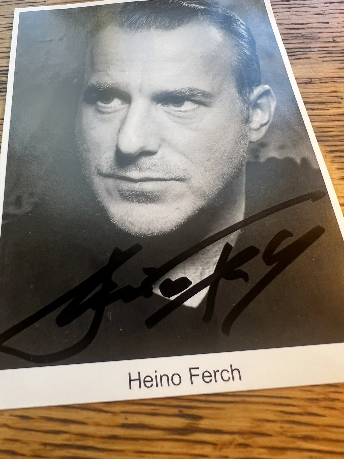 Heino Ferch (Downfall) - Signed / Autographed 4x6 Fan Card, image 3