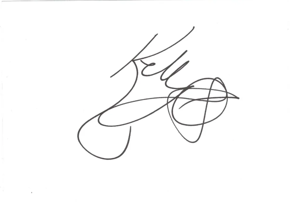 Kelly Osbourne — Kelly Osbourne Ozzy's Daughter Autographed Signed Album Page AMCo COA 20222