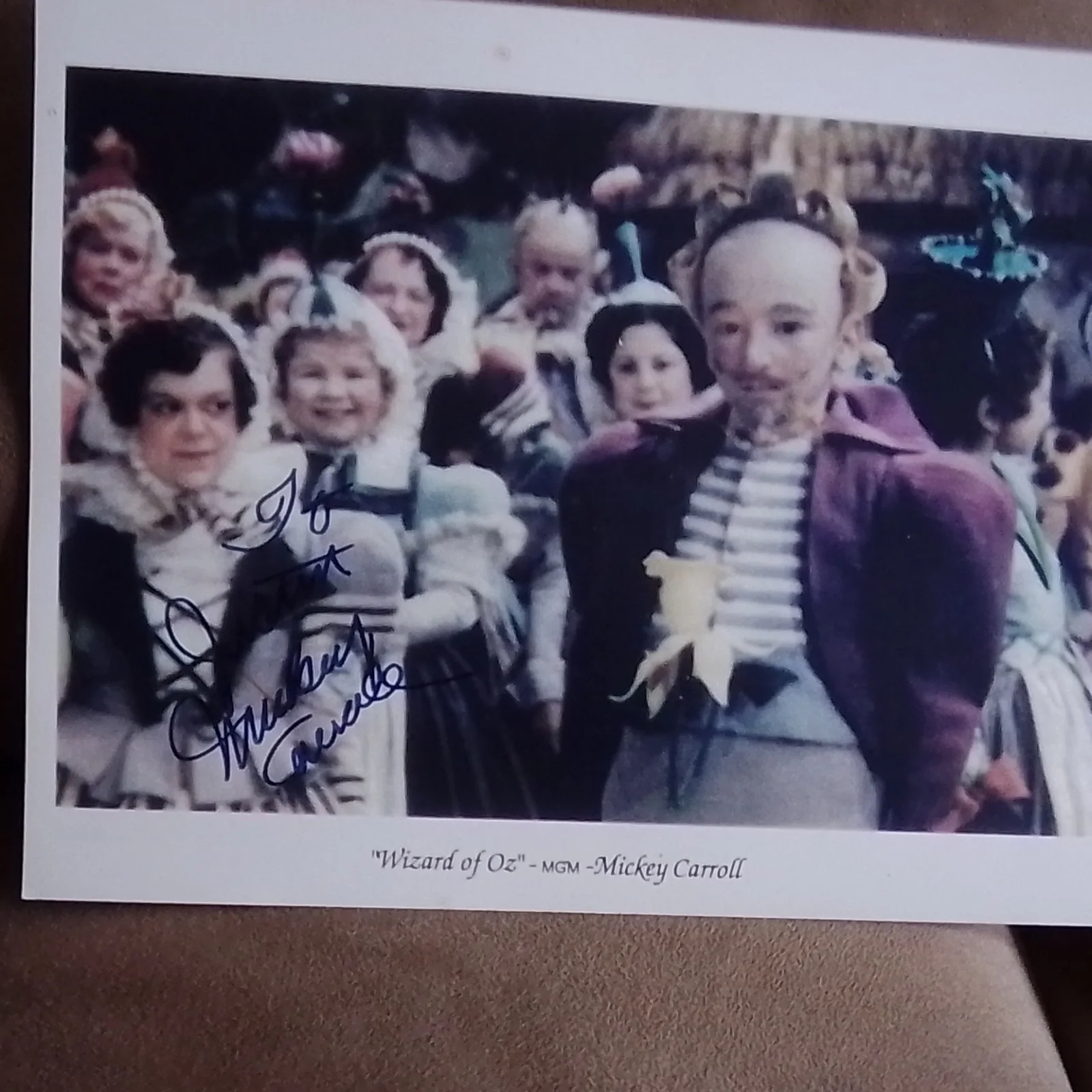 Mickey Carroll — Mickey Carroll Signed The Wizard of Oz 8x10 Photo, Not Authenticated, изображение 2