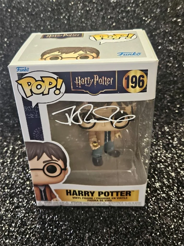 J.K. ROWLING — JK ROWLING HAND SIGNED AUTOGRAPHED FUNKO POP! HARRY POTTER FIGURE AUTOGRAPH COA