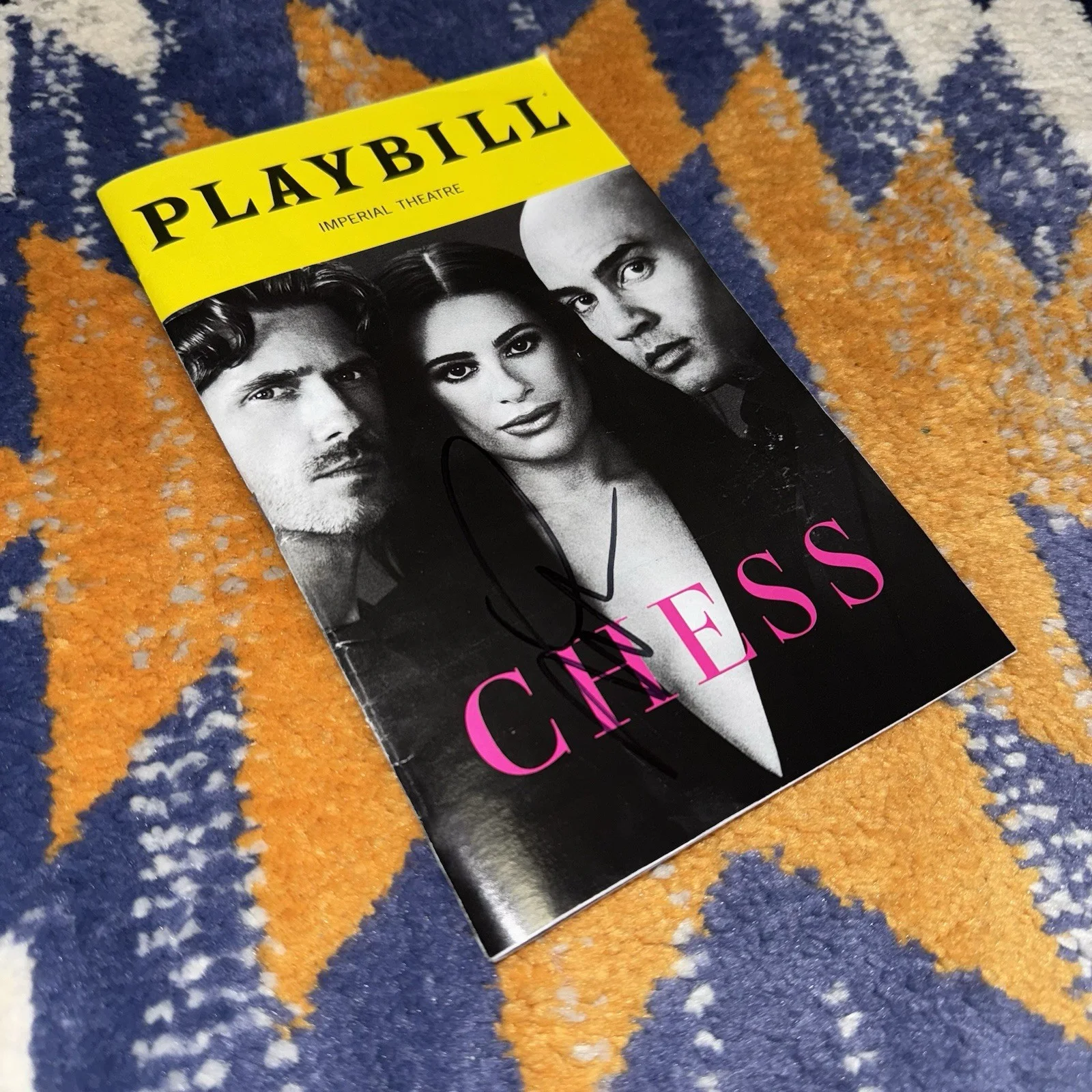 Lea Michele — Chess signed Broadway Playbill Lea Michele Signature Only, image 2