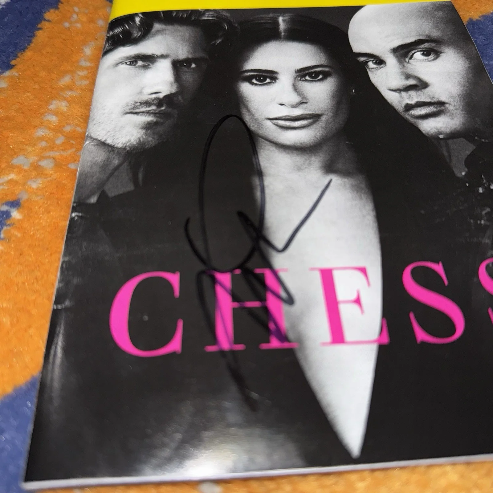 Lea Michele — Chess signed Broadway Playbill Lea Michele Signature Only, image 3