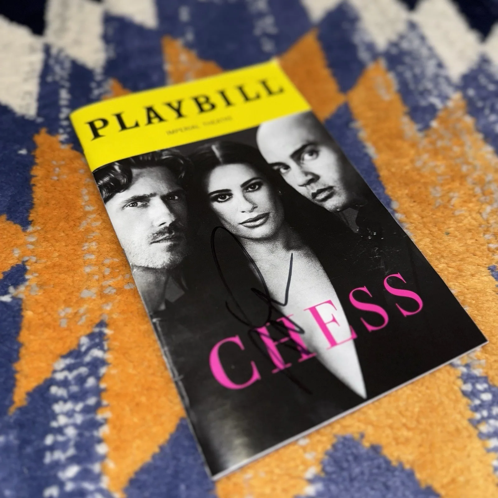 Lea Michele — Chess signed Broadway Playbill Lea Michele Signature Only, image 5