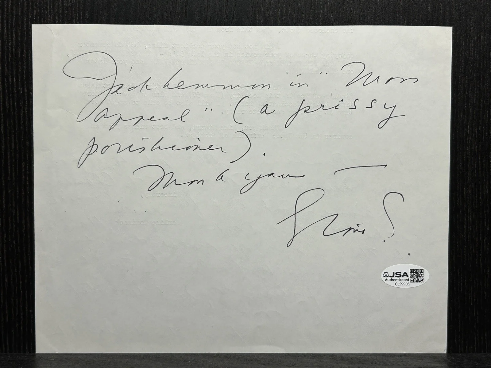 Gloria Stuart — GLORIA STUART HAND SIGNED LETTER ON CUT PAPER Original Autograph JSA COA Titanic, изображение 3