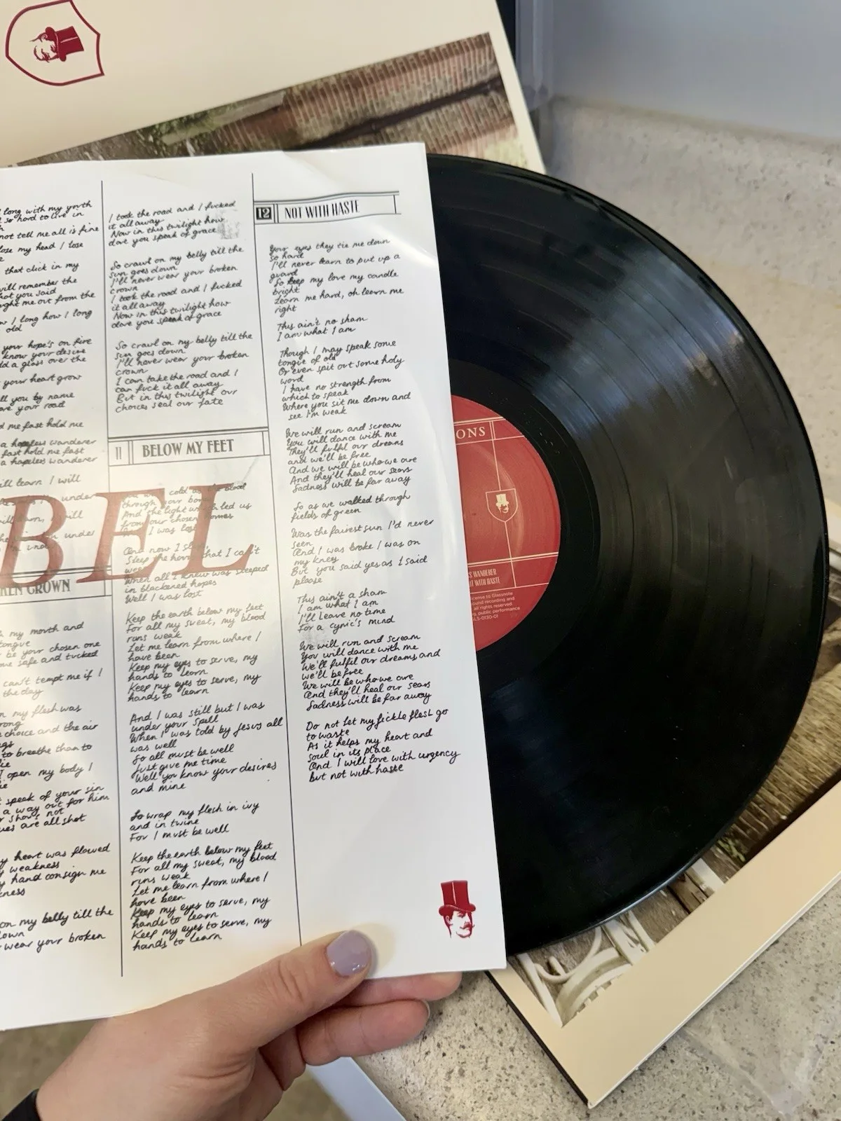 Mumford & Sons Babel Signed Vinyl Record Beckett Authenticated, image 4