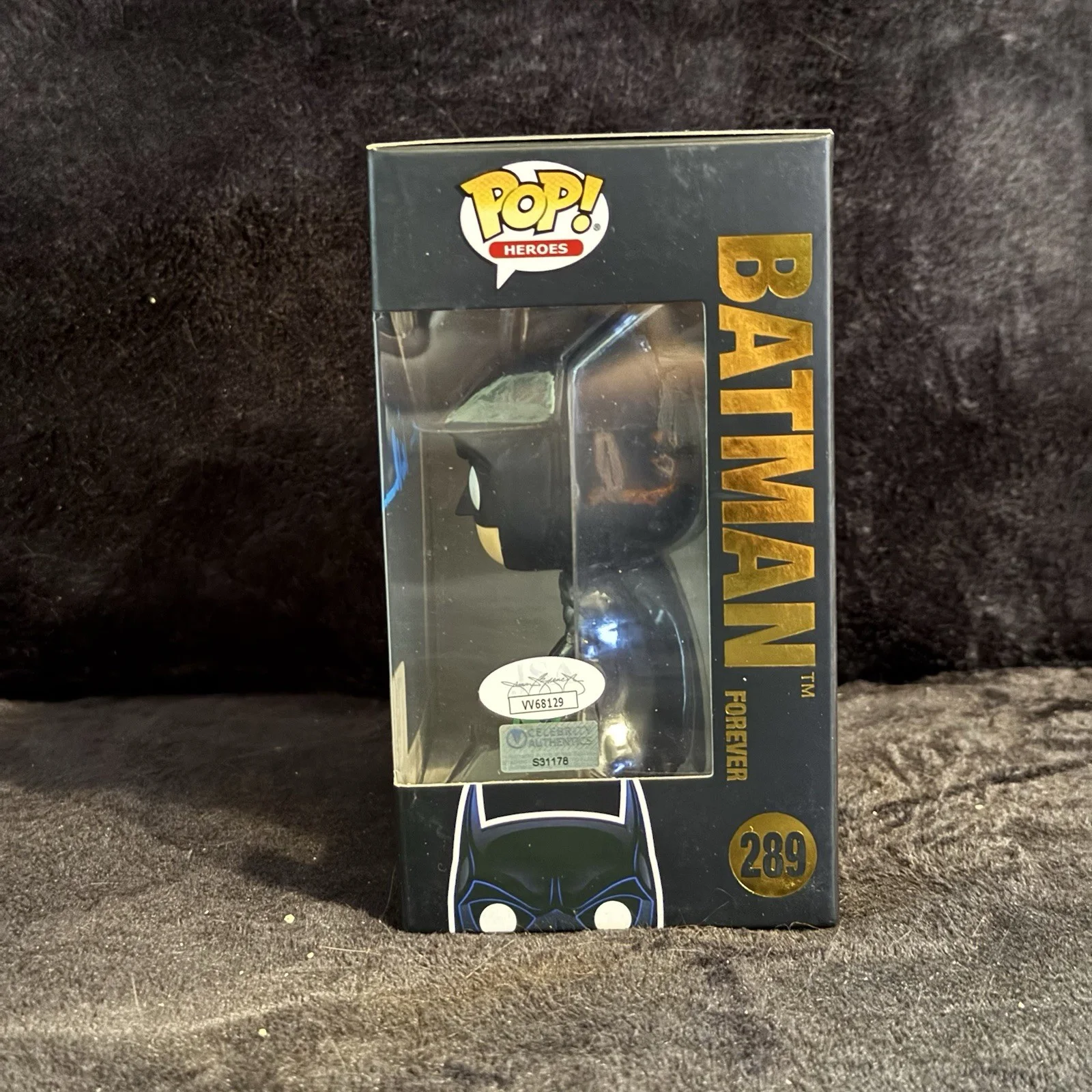 Val Kilmer — Val Kilmer Batman Forever Signed #289 Batman Funko Pop Auto BAS Beckett COA, изображение 2