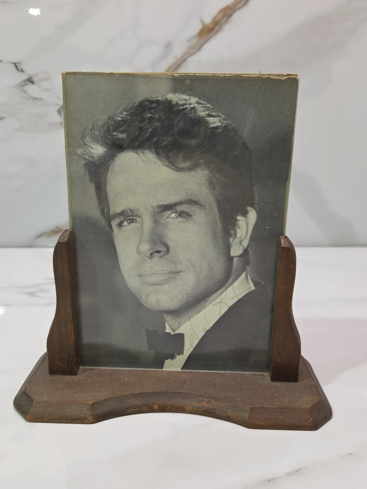 Warren Beatty — WARREN BEATTY Signed 7x5 Photo In Frame Black & White Autographed Picture Auto, изображение 2
