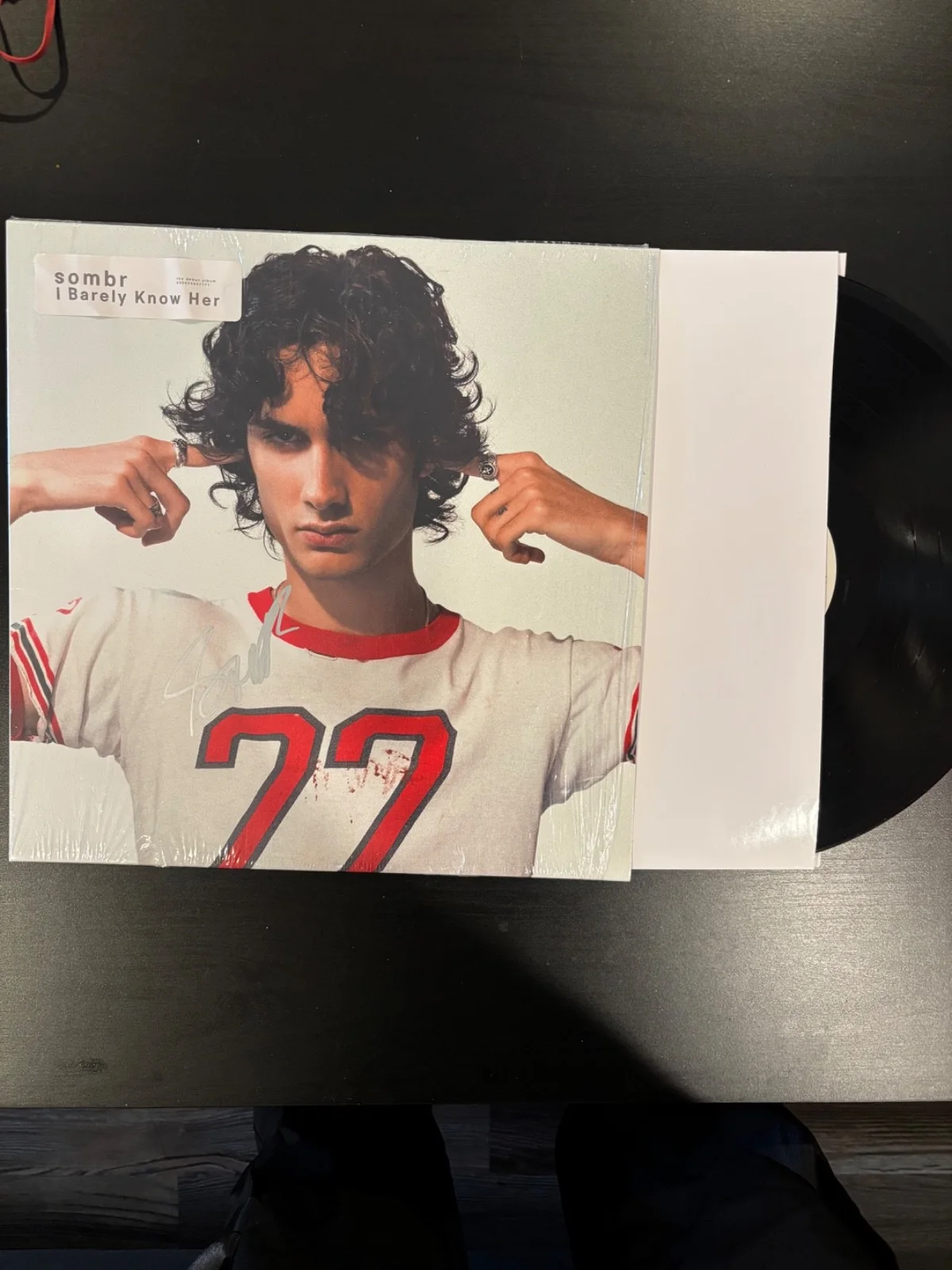 Sombr signed autographed I Barely Know Her LP vinyl record, image 3
