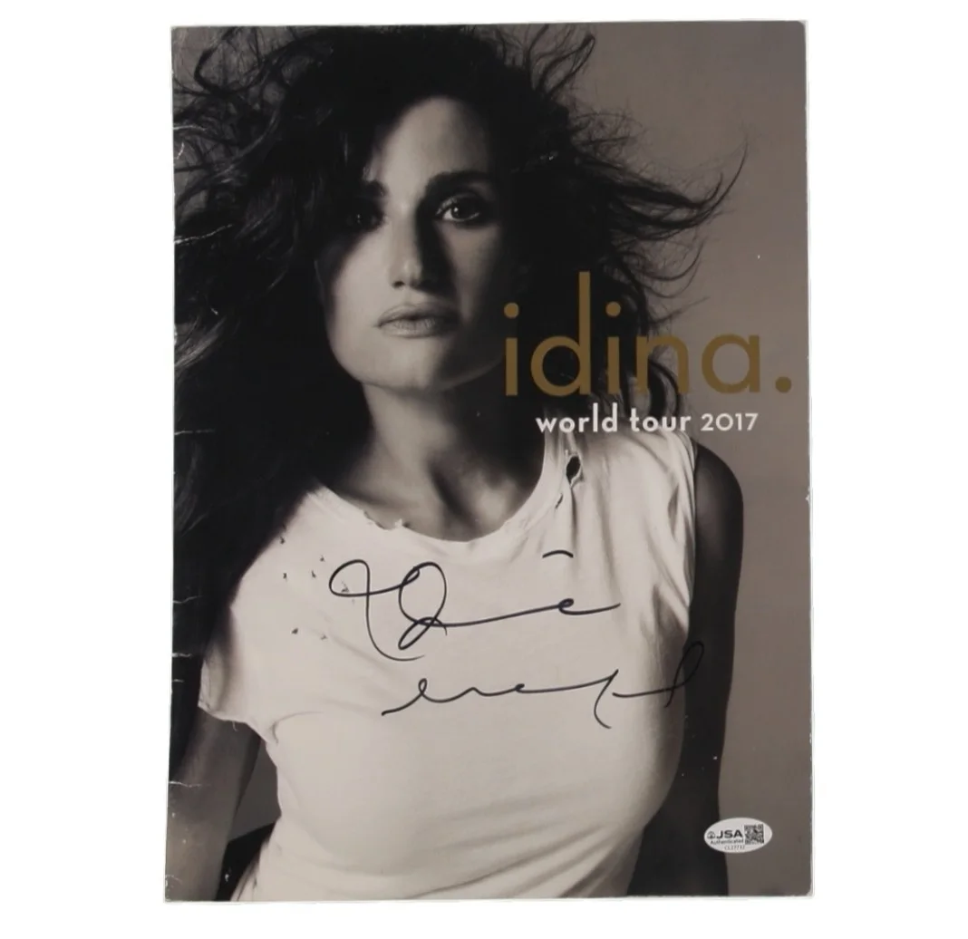 Idina Menzel SIGNED 2017 World Tour Original Program JSA (READ), image 3