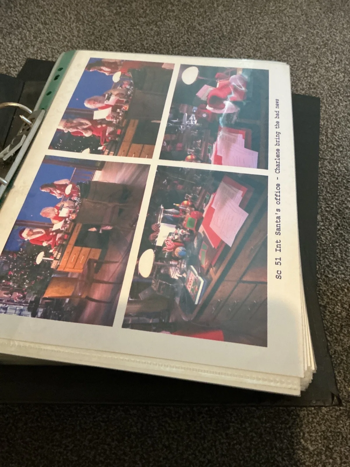 FRED CLAUS 2007 PRODUCTION 2 USED CONTINUITY PHOTO FOLDERS RARE ., изображение 3