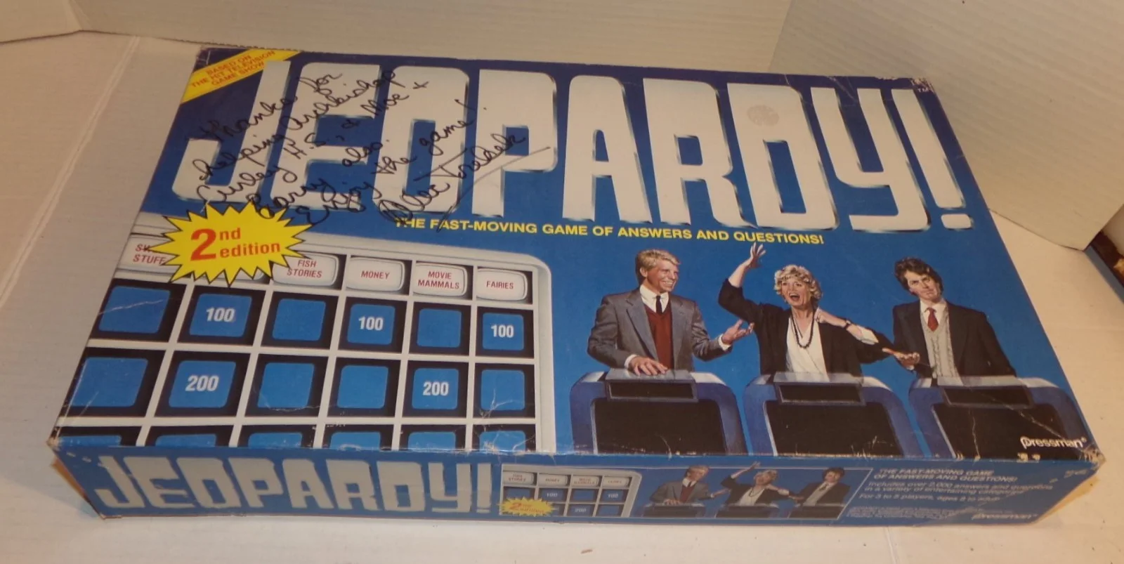 Alex Trebek — Alex Trebek Autographed Signed Jeopardy Board Game 2nd Ed 1988 TV Host