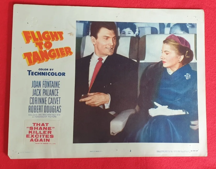Flight to Tangier (1953) Original US Lobby Cards Set of 8 Joan Fontaine, изображение 2