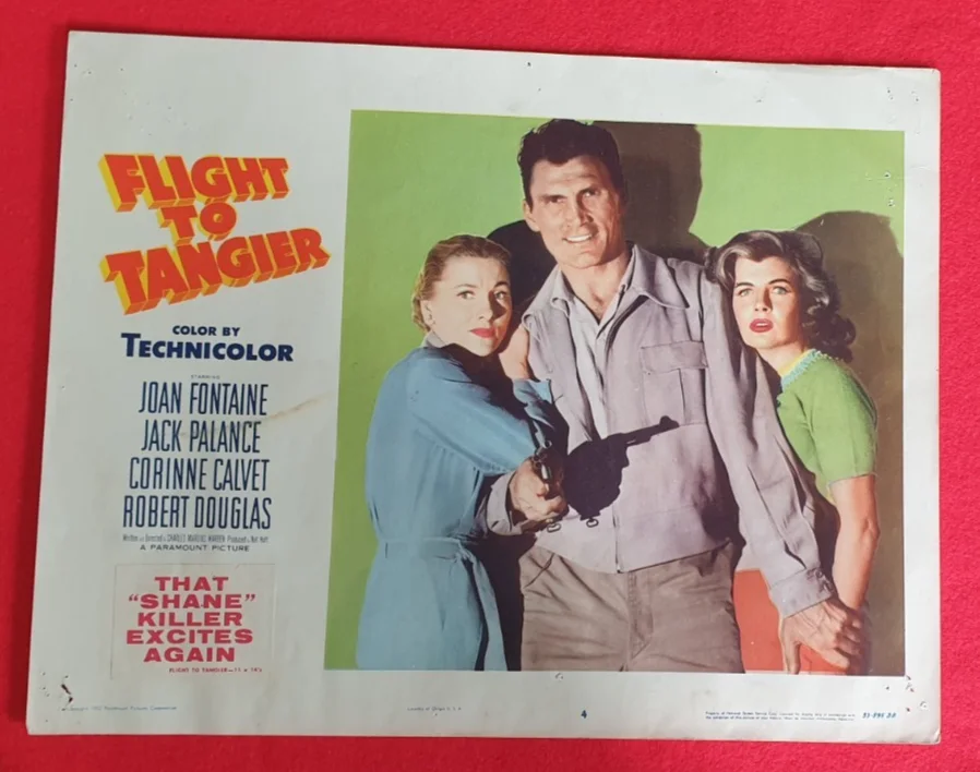 Flight to Tangier (1953) Original US Lobby Cards Set of 8 Joan Fontaine, изображение 4