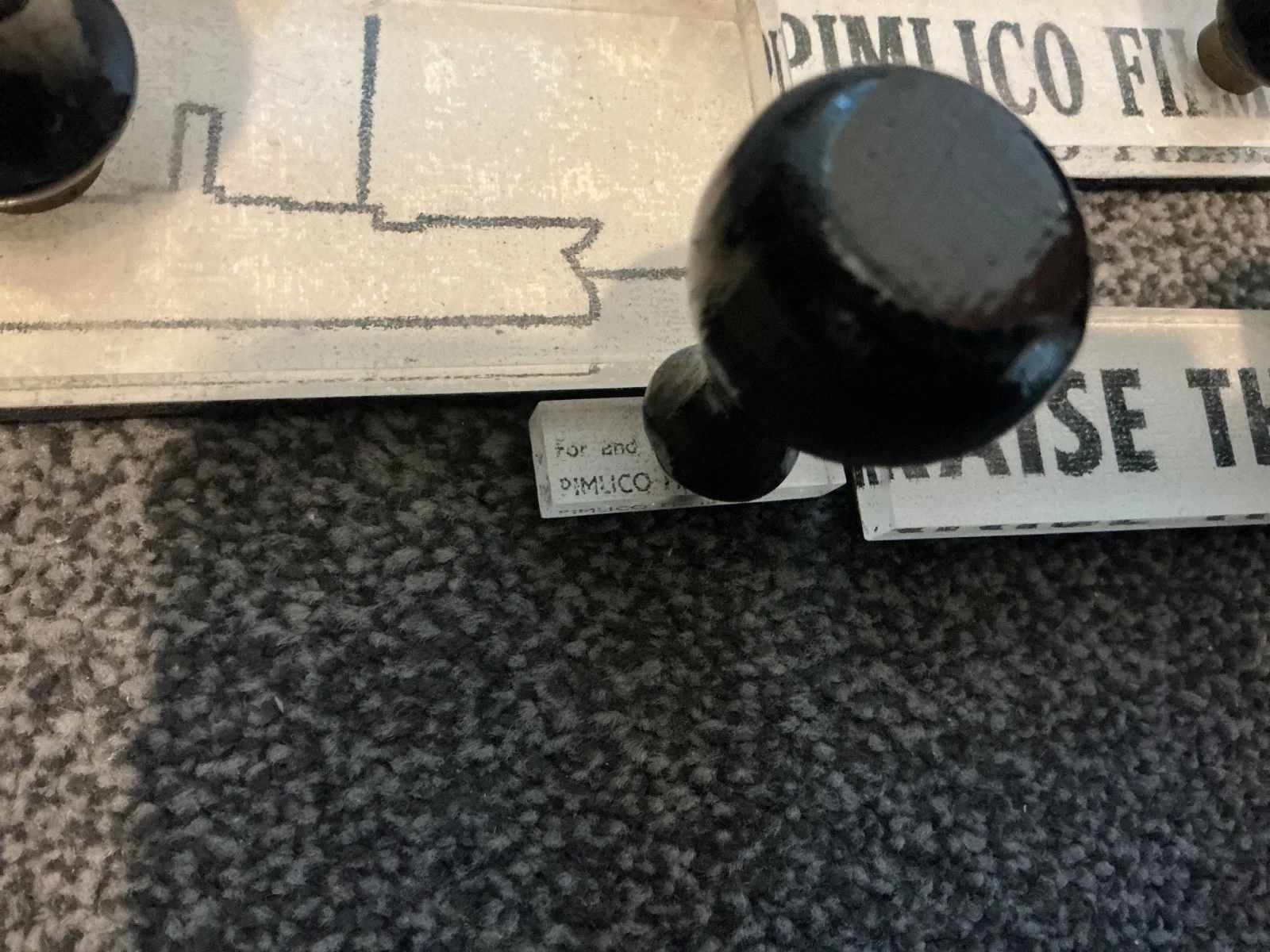 RAISE THE TITANIC 1980 PRODUCTION OFFICE USED RUBBER STAMPS RARE ., изображение 2