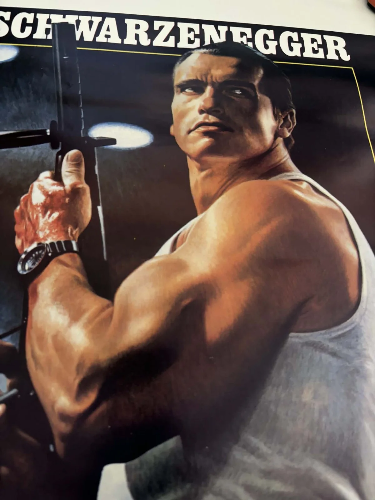 1986 Raw Deal Arnold Schwarzenegger Movie Poster French 14.5" x 21.75", изображение 4